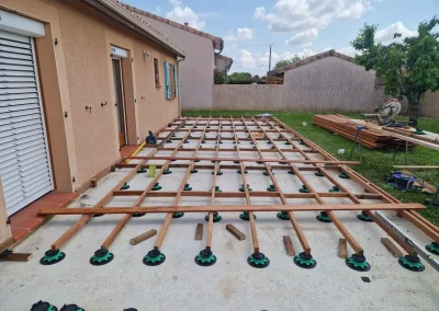 Base de terrasse bois à Gimat - Entreprise Bosc