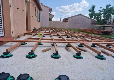 Installation de terrasse bois près de Montauban - Entreprise Bosc